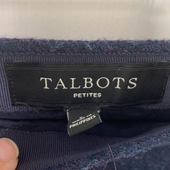 NWT Talbots 2P Navy Wool Skirt - Picture 7 of 11